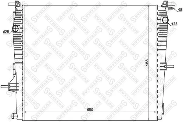 Handler.Part Radiator, engine cooling Stellox 1026160SX 1