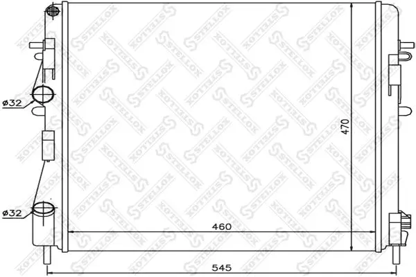 Handler.Part Radiator, engine cooling Stellox 1026172SX 1