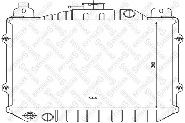 Handler.Part Radiator, engine cooling Stellox 1026237SX 1