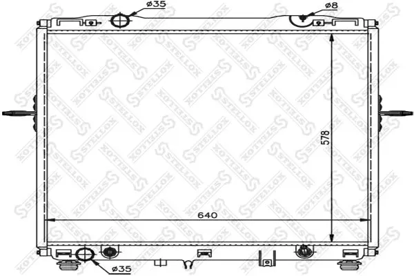 Handler.Part Radiator, engine cooling Stellox 1026496SX 1