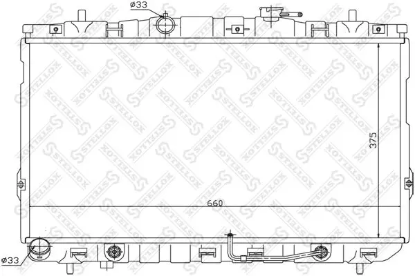 Handler.Part Radiator, engine cooling Stellox 1026601SX 1