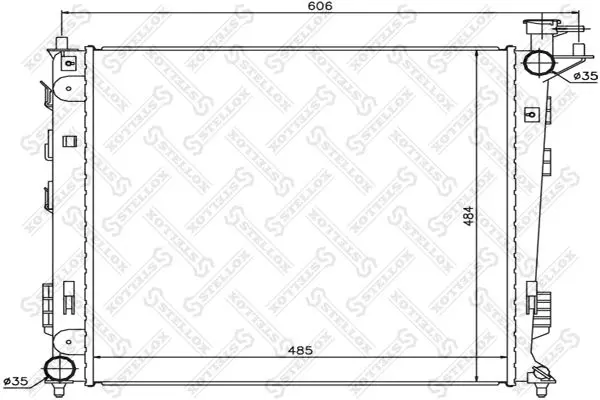 Handler.Part Radiator, engine cooling Stellox 1026618SX 1