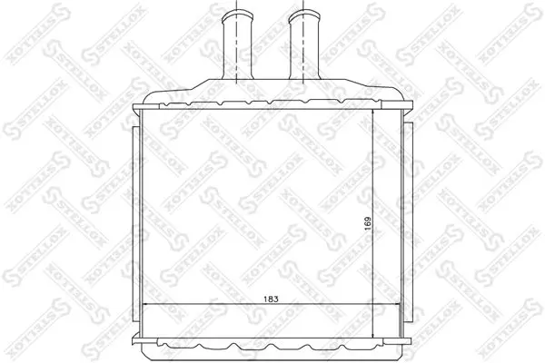 Handler.Part Heat exchanger, interior heating Stellox 1035105SX 1