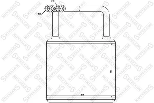 Handler.Part Heat exchanger, interior heating Stellox 1035145SX 1