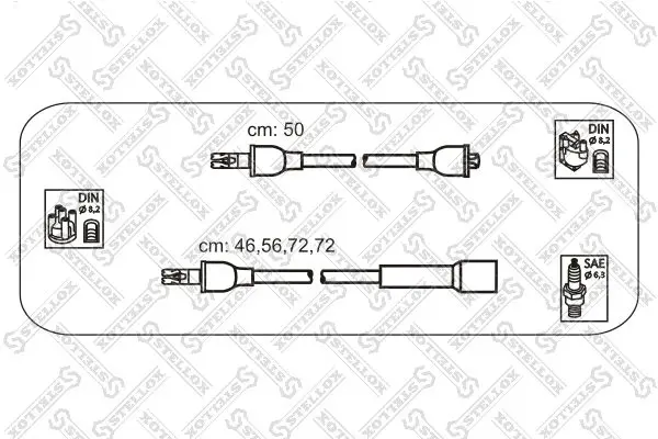 Handler.Part Ignition cable kit Stellox 1038105SX 1