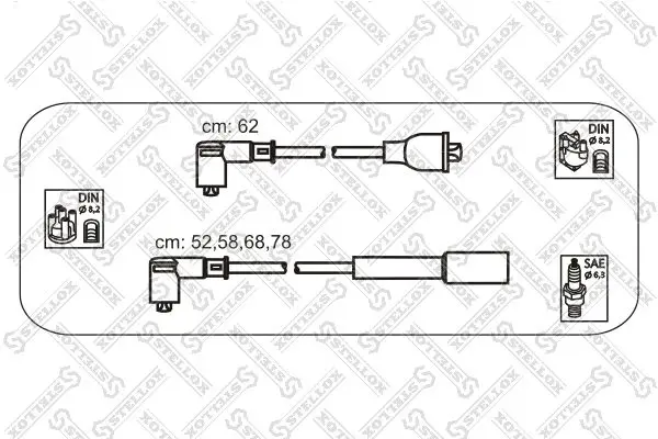 Handler.Part Ignition cable kit Stellox 1038487SX 1