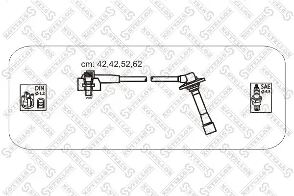 Handler.Part Ignition cable kit Stellox 1038488SX 1