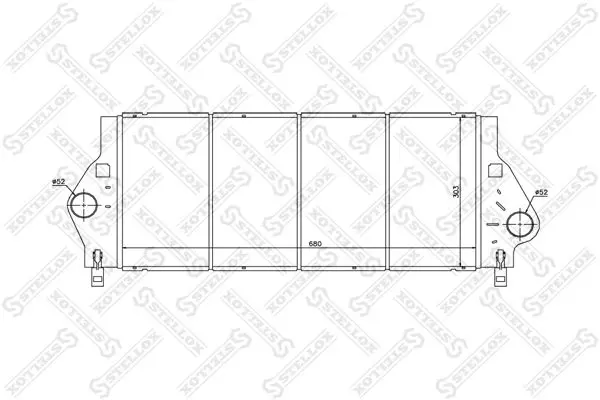 Handler.Part Intercooler, charger Stellox 1040065SX 1