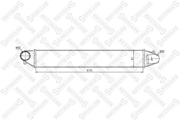 Handler.Part Intercooler, charger Stellox 1040100SX 1