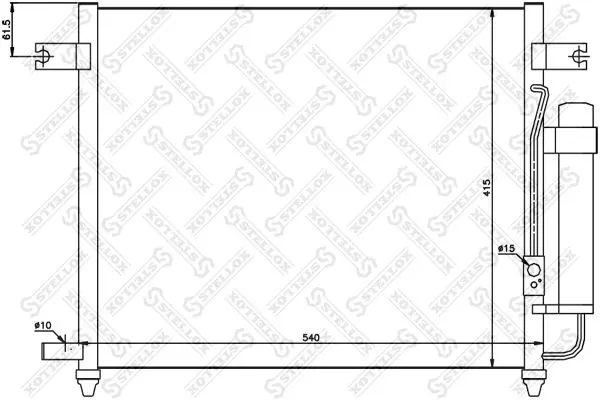 Handler.Part Intercooler, charger Stellox 1040173SX 1