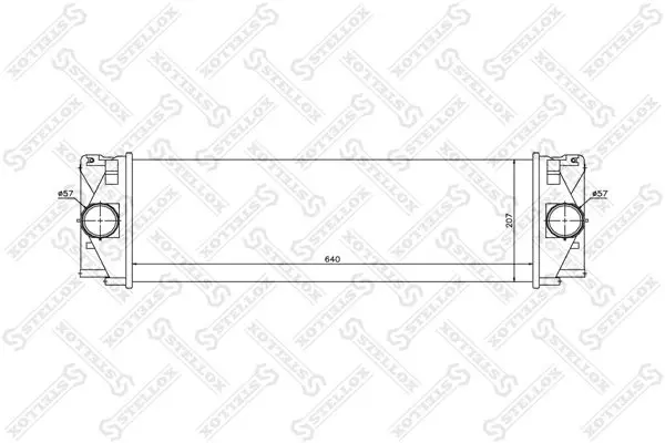 Handler.Part Intercooler, charger Stellox 1040206SX 1