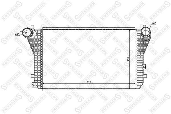 Handler.Part Intercooler, charger Stellox 1040221SX 1