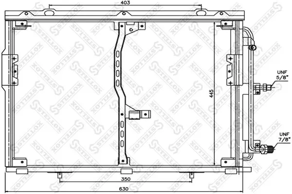 Handler.Part Condenser, air conditioning Stellox 1045013SX 1