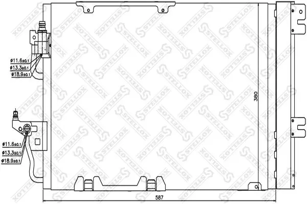 Handler.Part Condenser, air conditioning Stellox 1045019SX 1