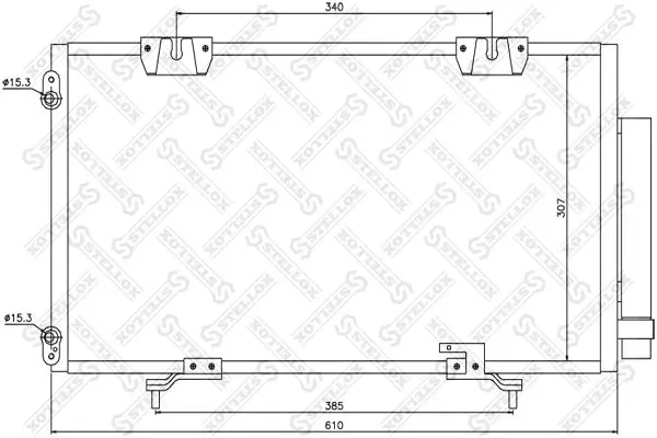 Handler.Part Condenser, air conditioning Stellox 1045029SX 1