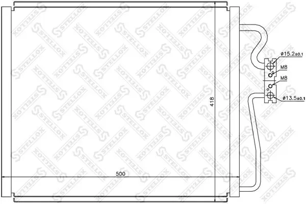 Handler.Part Condenser, air conditioning Stellox 1045053SX 1