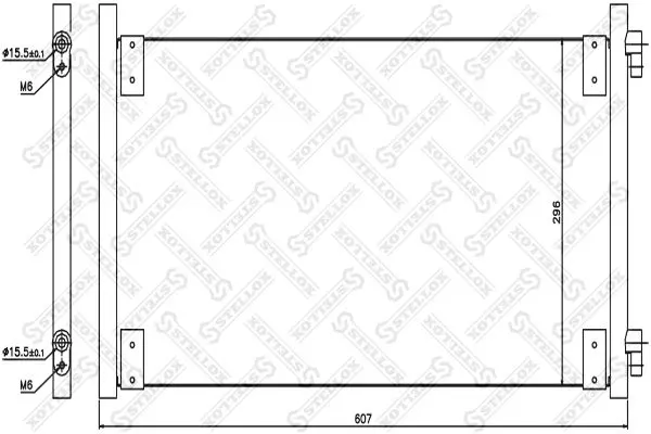 Handler.Part Condenser, air conditioning Stellox 1045088SX 1