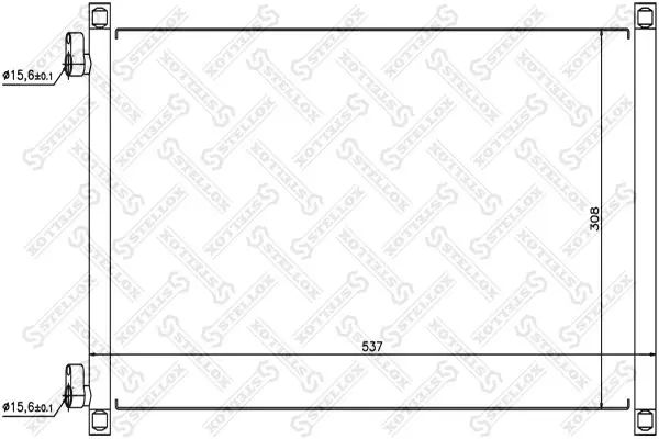 Handler.Part Condenser, air conditioning Stellox 1045091SX 1