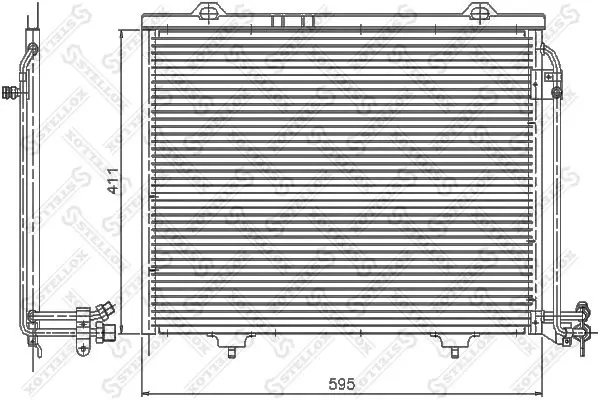 Handler.Part Condenser, air conditioning Stellox 1045127SX 1