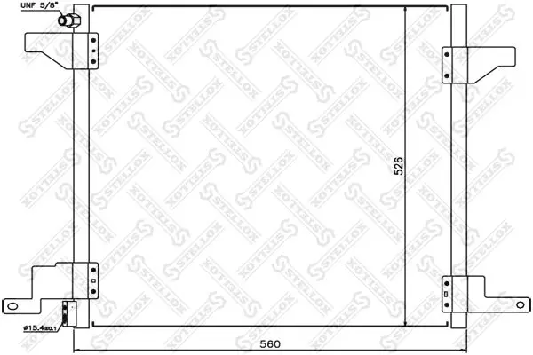 Handler.Part Condenser, air conditioning Stellox 1045129SX 1