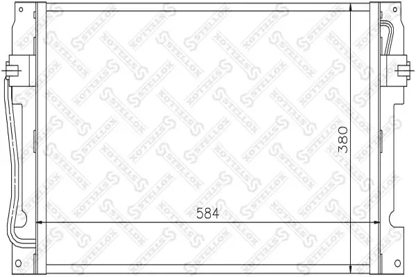 Handler.Part Condenser, air conditioning Stellox 1045168SX 1