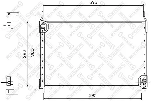 Handler.Part Condenser, air conditioning Stellox 1045299SX 1