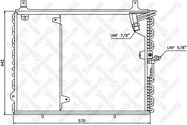 Handler.Part Condenser, air conditioning Stellox 1045346SX 1