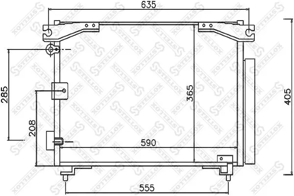 Handler.Part Condenser, air conditioning Stellox 1045349SX 1