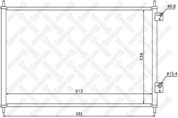 Handler.Part Condenser, air conditioning Stellox 1045351SX 1