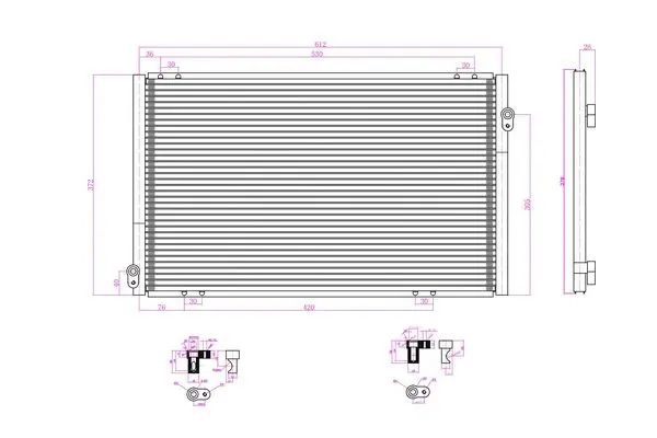 Handler.Part Condenser, air conditioning Stellox 1045367SX 1