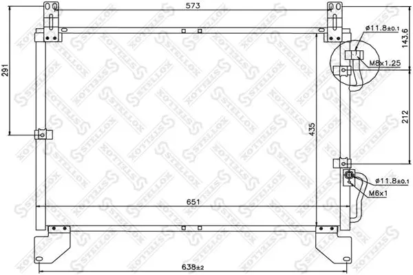 Handler.Part Condenser, air conditioning Stellox 1045516SX 1