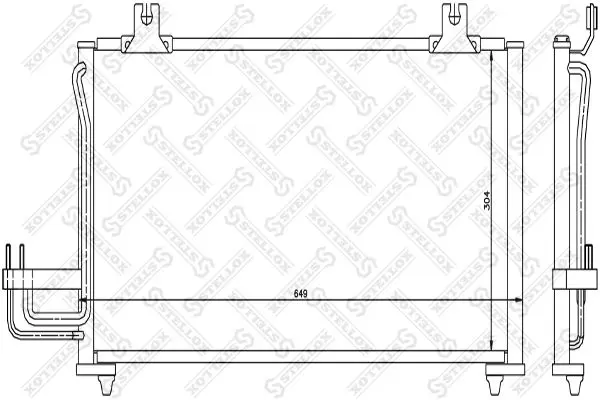 Handler.Part Condenser, air conditioning Stellox 1045626SX 1