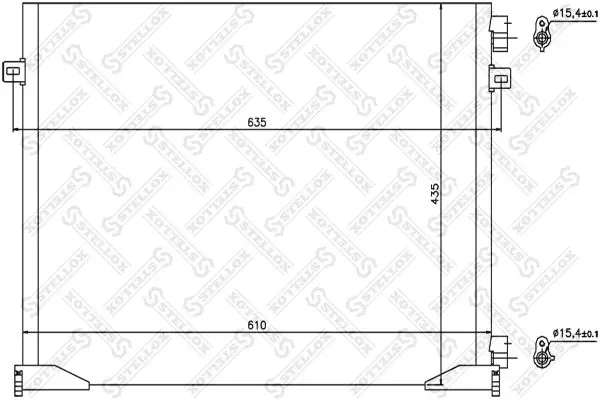 Handler.Part Condenser, air conditioning Stellox 1045635SX 1