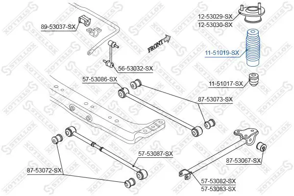 Handler.Part Protective cap/bellow, shock absorber Stellox 1151019SX 2