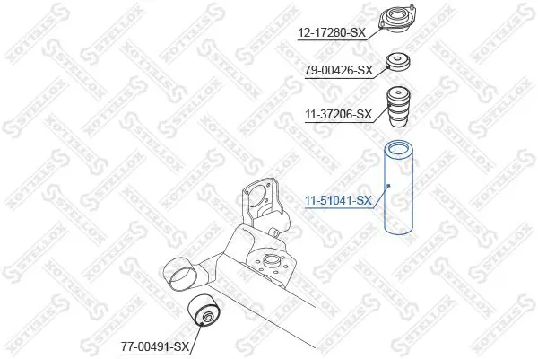 Handler.Part Protective cap/bellow, shock absorber Stellox 1151041SX 1