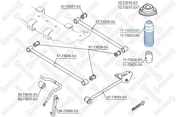 Handler.Part Protective cap/bellow, shock absorber Stellox 1173022SX 1