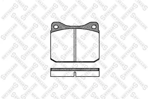 Handler.Part Brake pad set, disc brake Stellox 021010SX 1