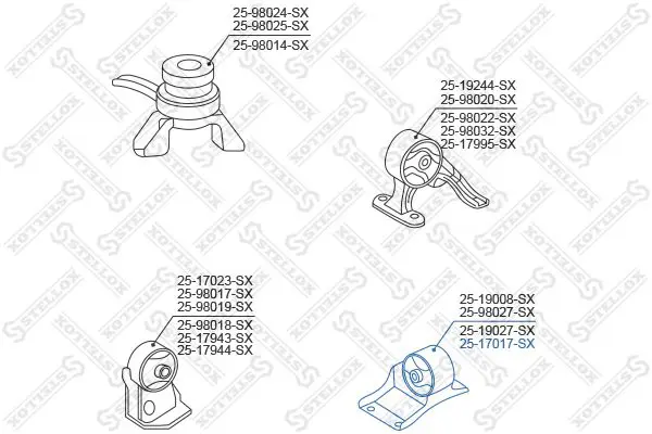 Handler.Part Engine mounting Stellox 2517017SX 2