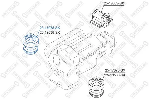 Handler.Part Engine mounting Stellox 2517078SX 2