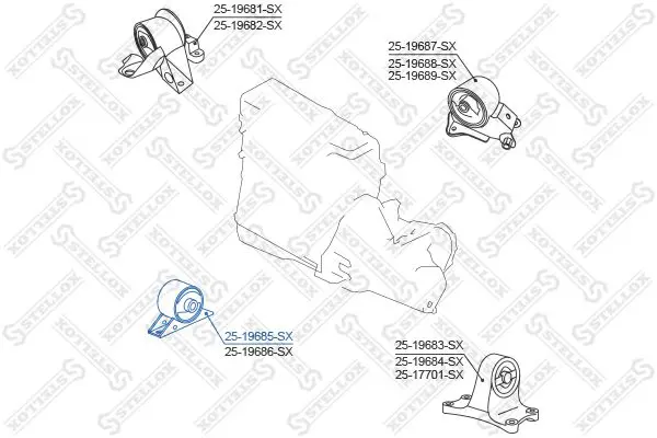 Handler.Part Engine mounting Stellox 2519685SX 2