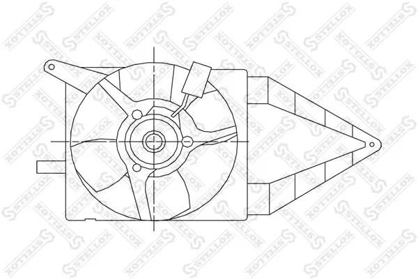 Handler.Part Fan, radiator Stellox 2999246SX 1