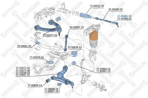 Handler.Part Tie rod end Stellox 5102485SX 2