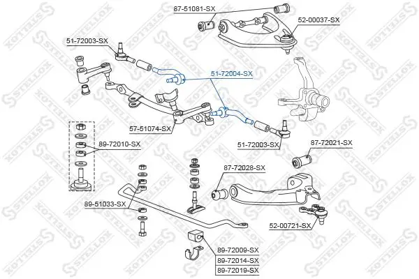 Handler.Part Tie rod end Stellox 5172004SX 2