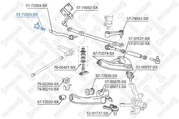 Handler.Part Tie rod end Stellox 5172005SX 2