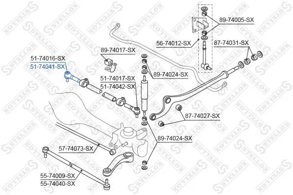 Handler.Part Tie rod end Stellox 5174041SX 2