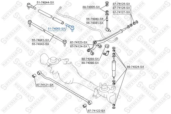 Handler.Part Tie rod end Stellox 5174043SX 2