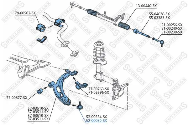 Handler.Part Ball joint Stellox 5200050SX 2