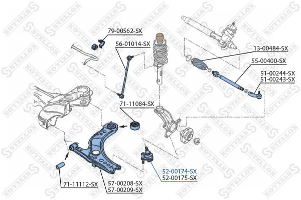 Handler.Part Ball joint Stellox 5200174SX 2