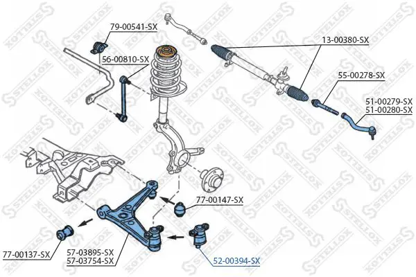 Handler.Part Ball joint Stellox 5200394SX 2