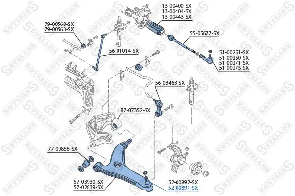 Handler.Part Ball joint Stellox 5200891SX 2